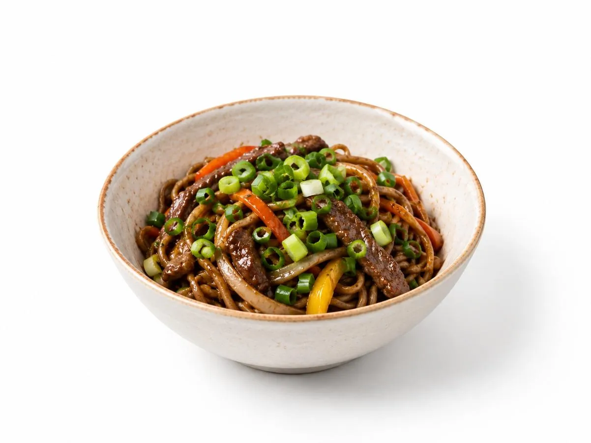 Wok с говядиной